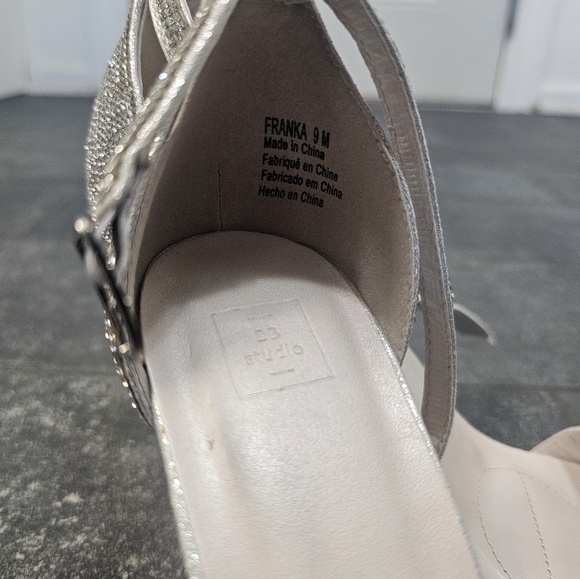 DB Studio Allover Pave Crystal Ankle Strap Sandals - Picture 4 of 5